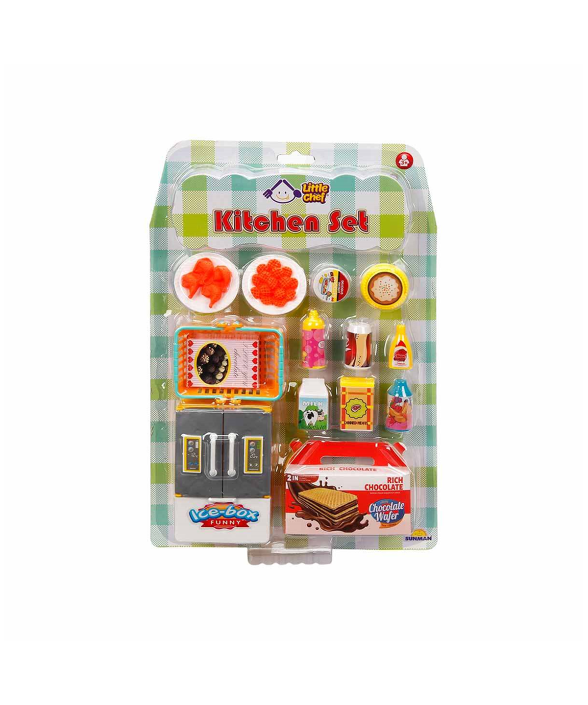 Evcilik Aksesuarları, Sunman, Little Chef Mini Alışveriş Seti 27653 Buzdolabı