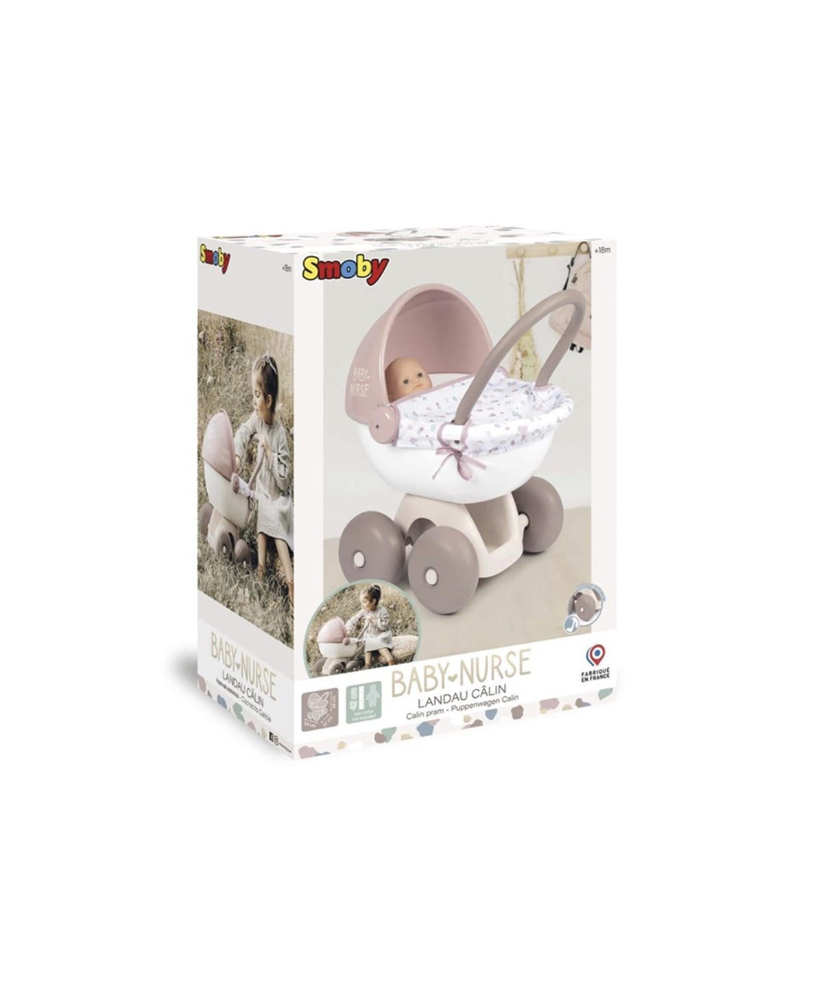 Evcilik Aksesuarları, SMOBY, Smoby Baby Nurse Landau Câlin Bebek Arabası 220377