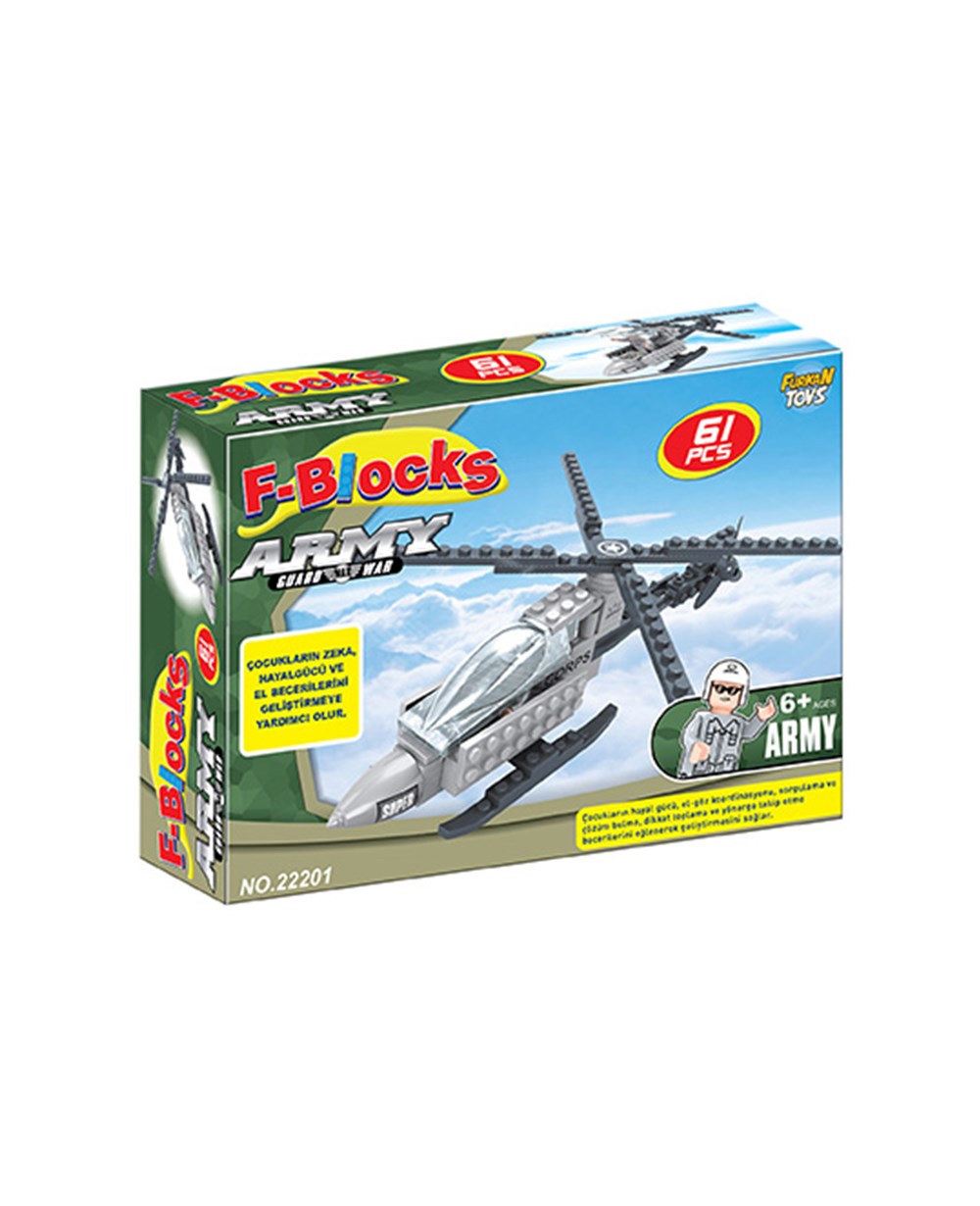 F-Blocks Lego Setleri, F-BLOCKS, F-Blocks Lego Seti Asker Seri 61 Parça FR38125