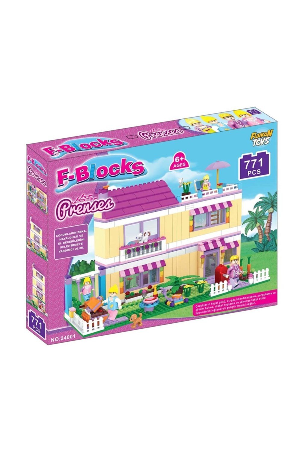 F-Blocks Lego Setleri, F-BLOCKS, F-Blocks Lego Seti Prenses Seri 771 Parça FR37517