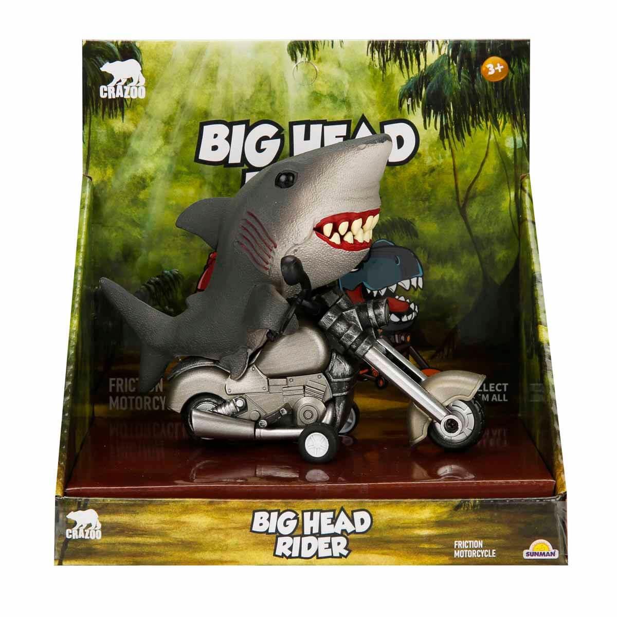 Fonksiyonel Hayvanlar, Sunman, Crazoo Koca Kafa Motosiklet Süren Hayvanlar 39342 Köpek Balığı