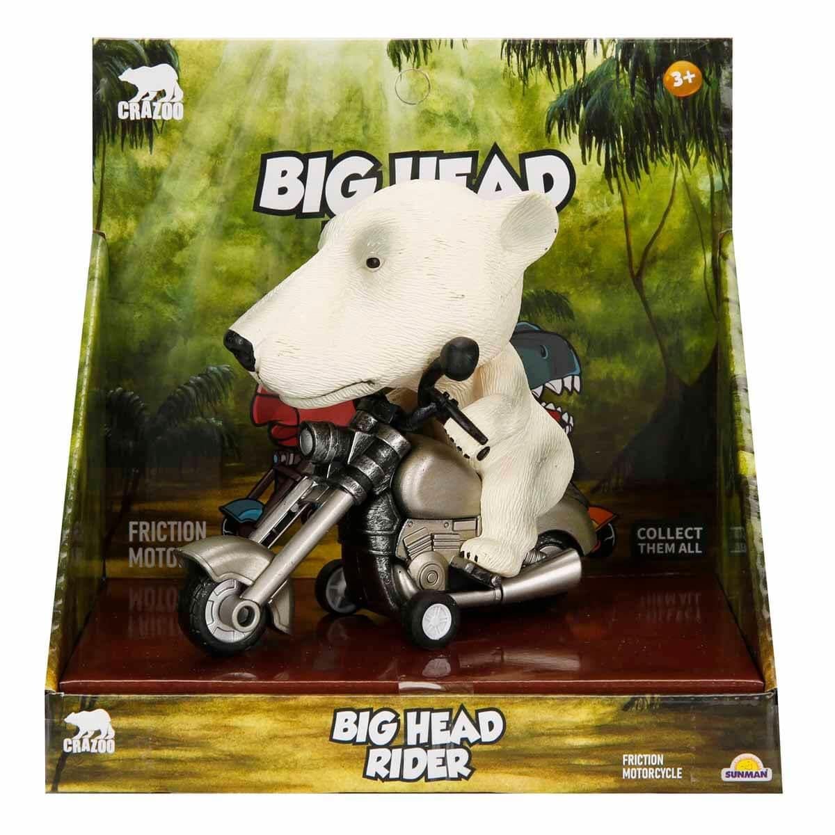 Fonksiyonel Hayvanlar, Sunman, Crazoo Koca Kafa Motosiklet Süren Hayvanlar 39342 Kutup Ayısı