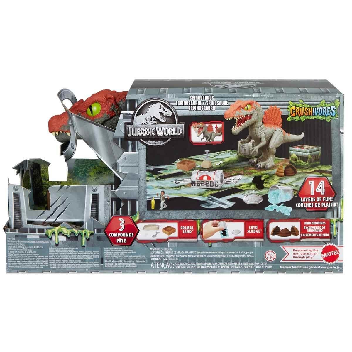 Fonksiyonel Hayvanlar, Jurassic World, Jurassıc World Crushıvores Spinosaurus Cage Crashera HTP71