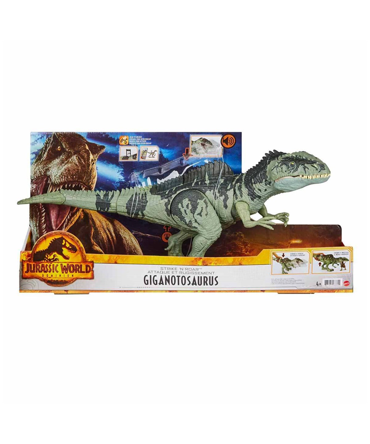 Fonksiyonel Hayvanlar, Jurassic World, Jurassic World Kükreyen Dev Dinozor Figürü GYC94 Giganotosaurus