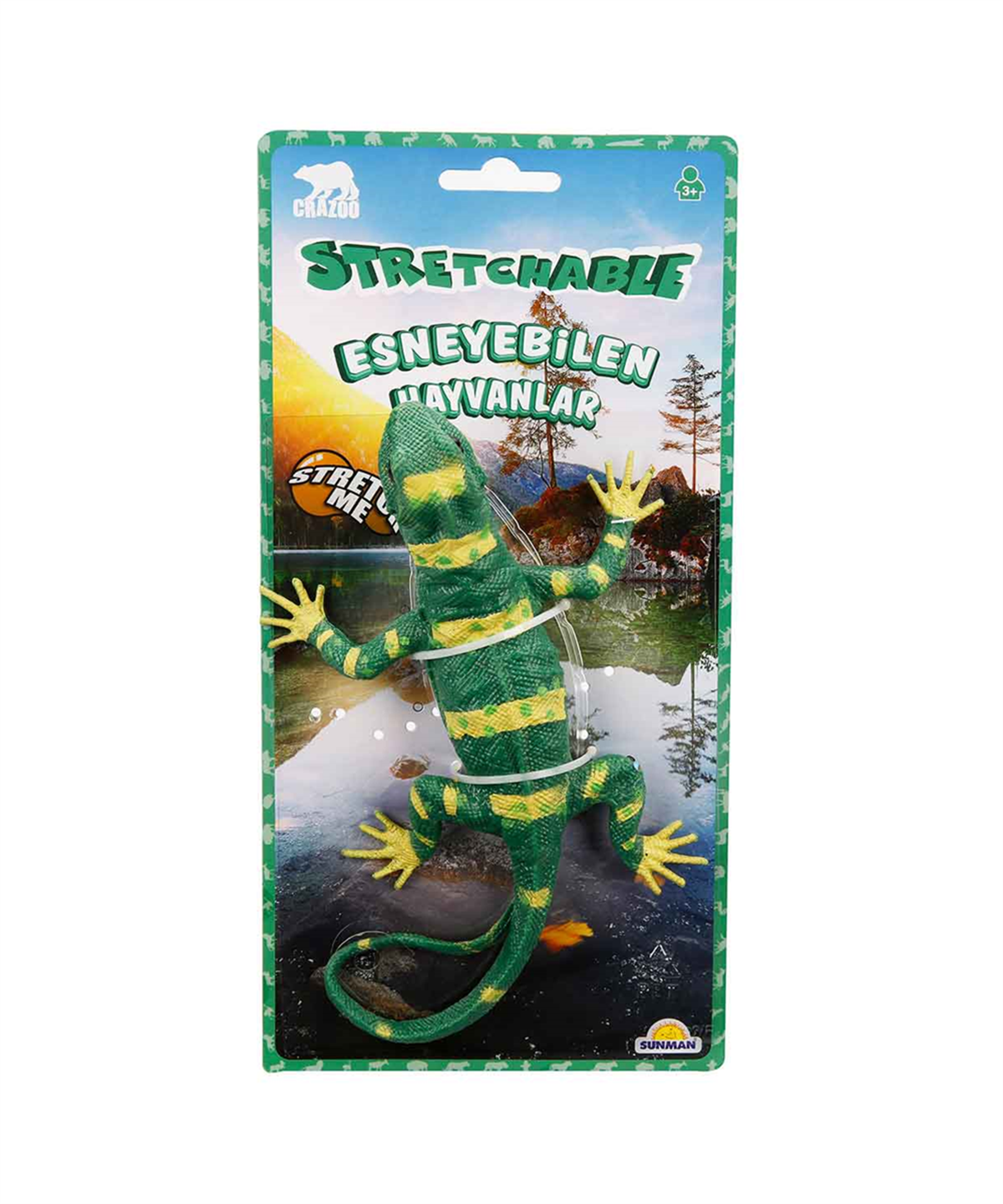 Hayvan Figürleri, Sunman, Crazoo Esneyebilen Hayvanlar 33417 Kertenkele