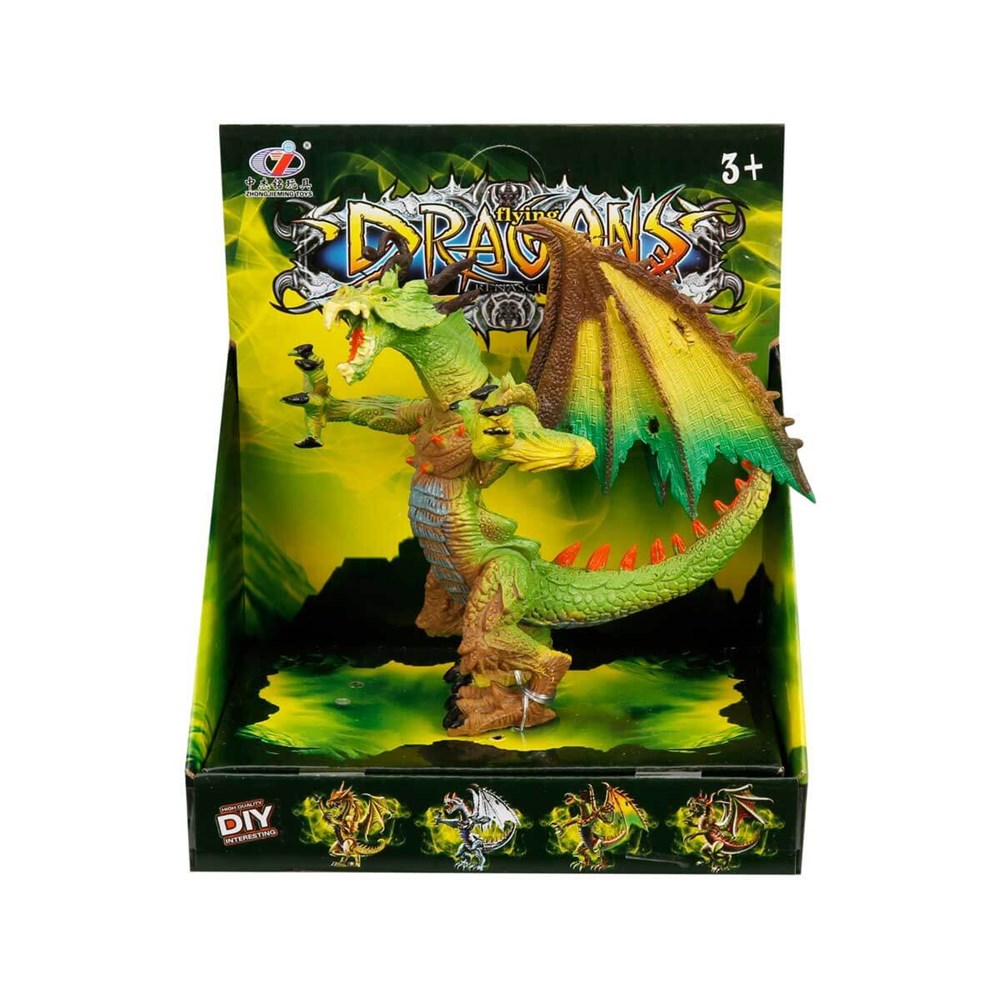 Hayvan Figürleri, Sunman, Ejderha Figür 91212 Yeşil