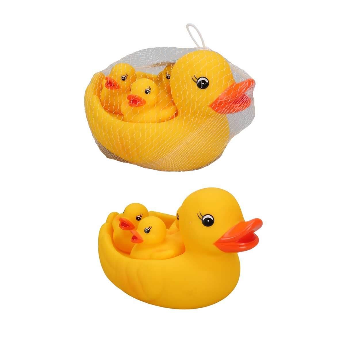 Hayvan Setleri, Sunman, 4'lü Banyo Oyuncağı Ördek Anne ve Yavruları