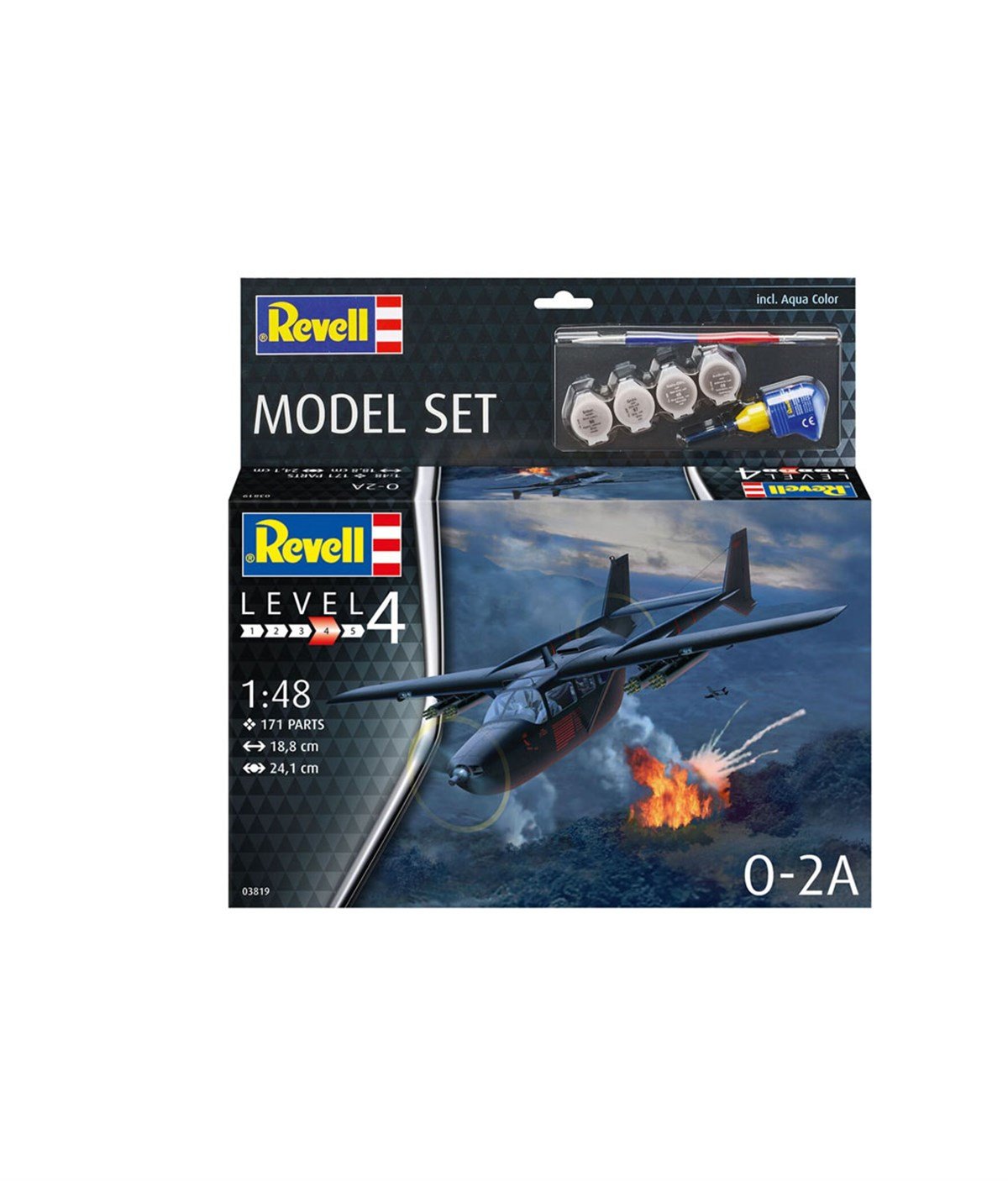 Hobi ve Koleksiyon, REVELL, Revell 1:48 Model Set Uçak O-2A Skymaster 63819