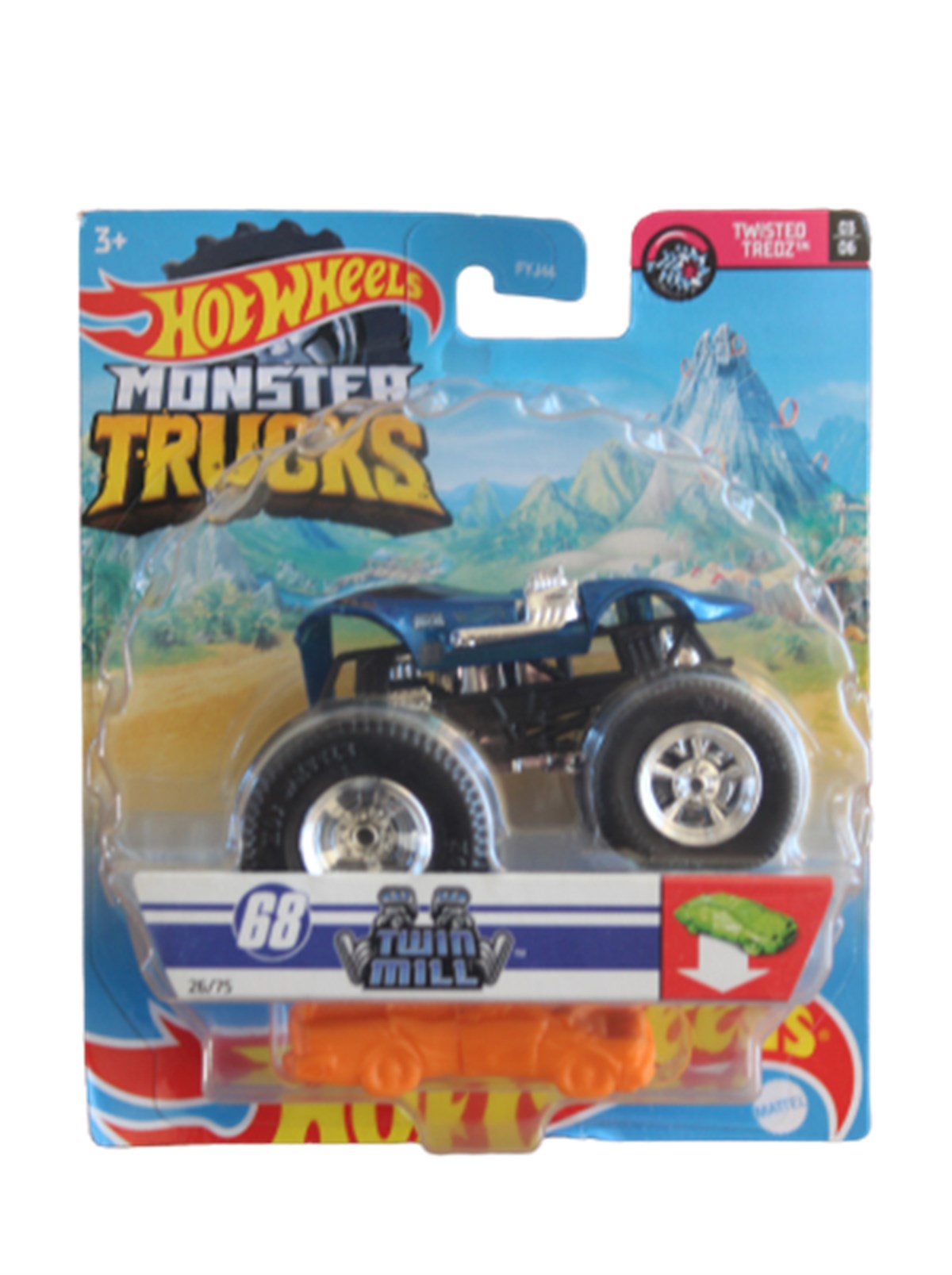 Hot Wheels Oyun Setleri, Hot Wheels, 1:64 Hot Wheels Monster Trucks Araba FYJ44 HBK60 Twin Mill