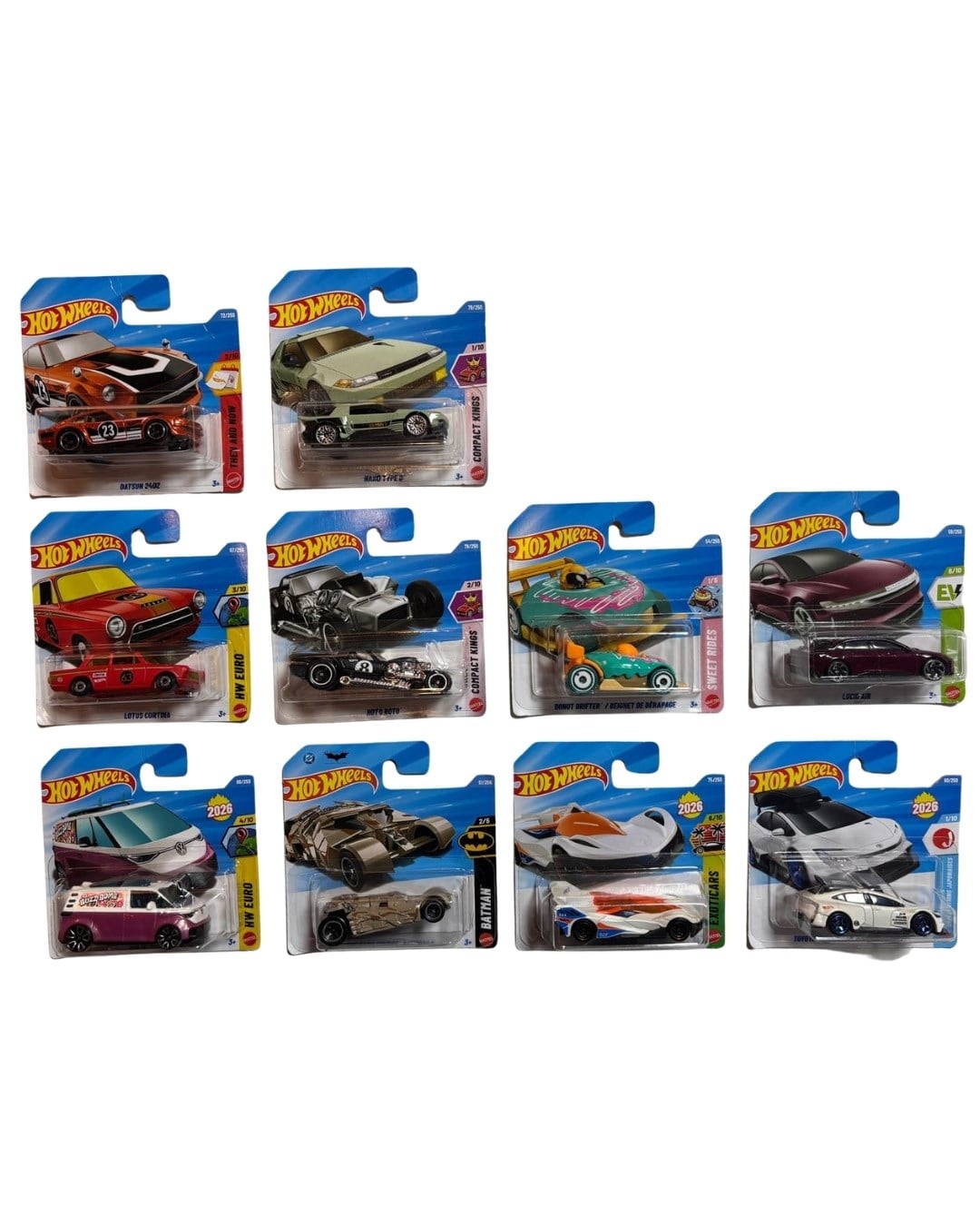 Hot Wheels Oyun Setleri, Mattel, 2026 Hot Wheels Tekli Araba 10 lu Seri 4
