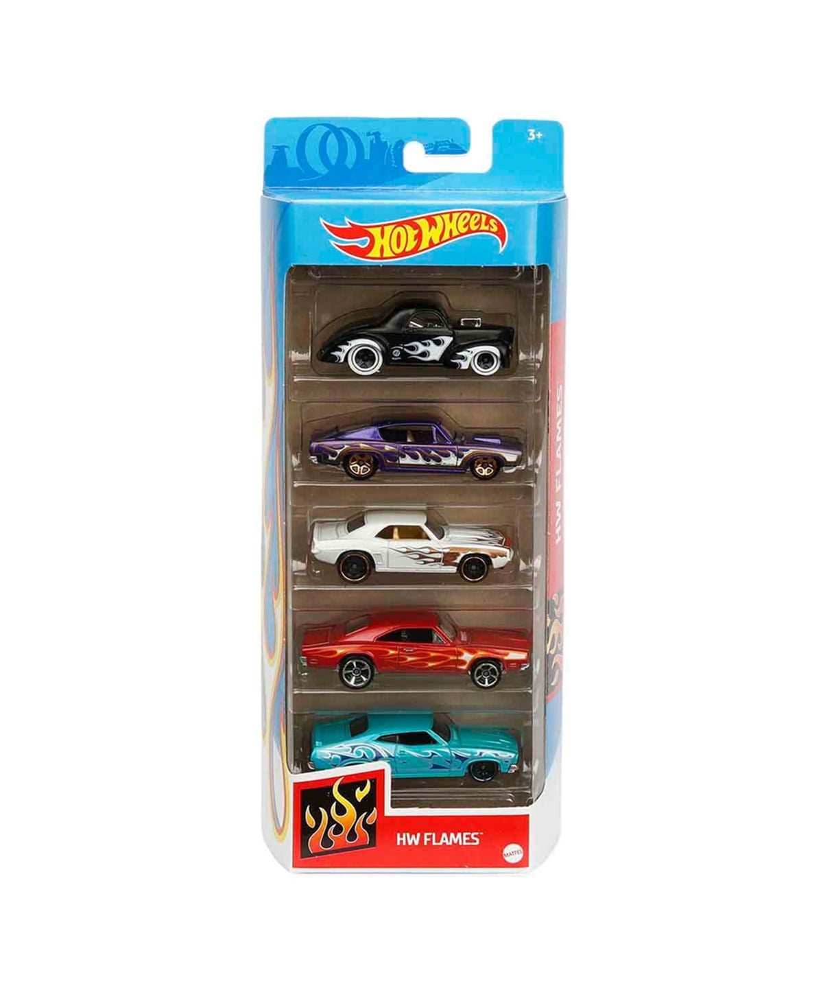 Hot Wheels Oyun Setleri, Hot Wheels, Hot Wheels 5'li Araba Seti 01806 GTN48 HW Flames