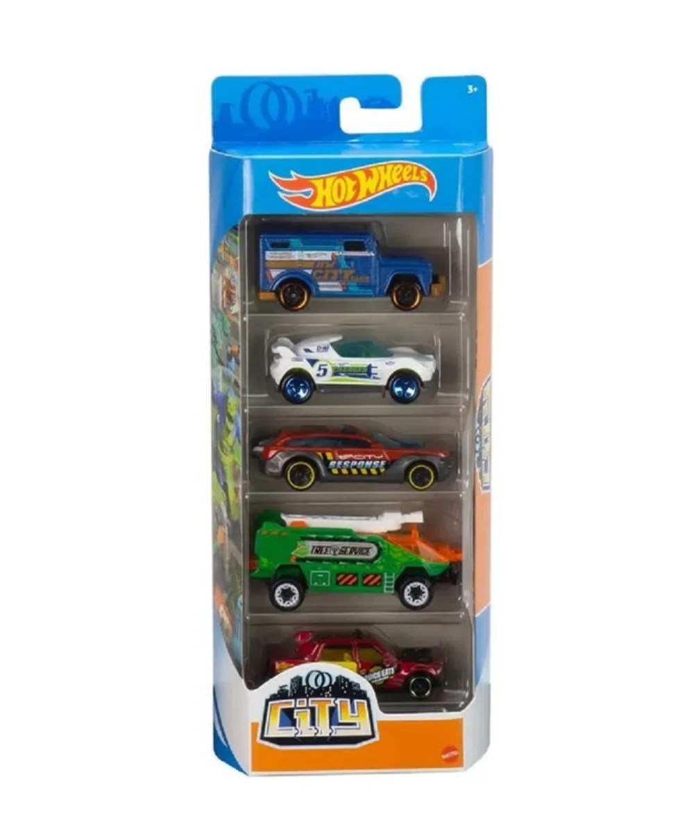 Hot Wheels Oyun Setleri, Hot Wheels, Hot Wheels 5'li Araba Seti 01806 GTN41 City