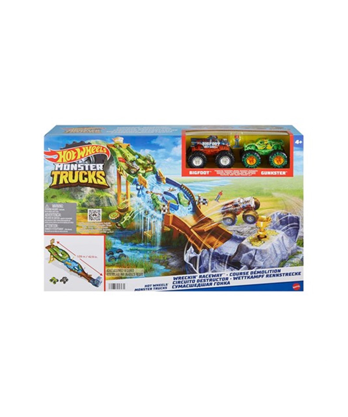 Hot Wheels Oyun Setleri, Hot Wheels, Hot Wheels Canavar Kamyonlar Yıkıcı Yarış Pisti HGV12