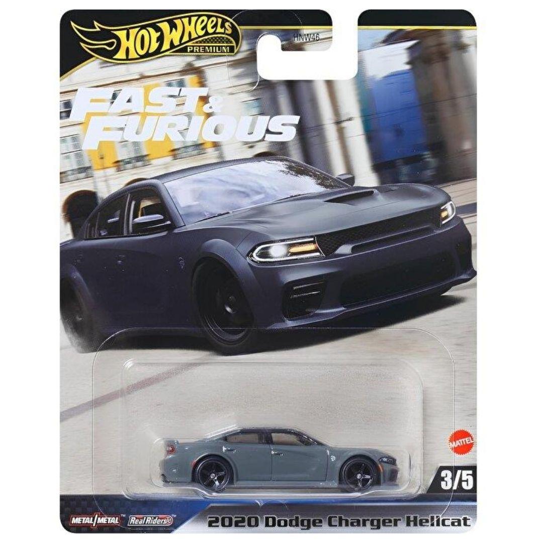 Hot Wheels Oyun Setleri, Mattel, Hot Wheels Fast-Furious Premium Arabalar HNW46 JBL96 2020 Dodge Charger Hellcat