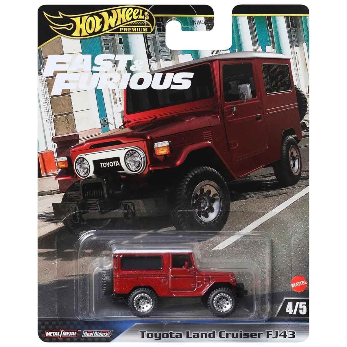 Hot Wheels Oyun Setleri, Hot Wheels, Hot Wheels Fast-Furious Premium Arabalar HNW46 HRT96 Toyota Land Cruiser Fj43