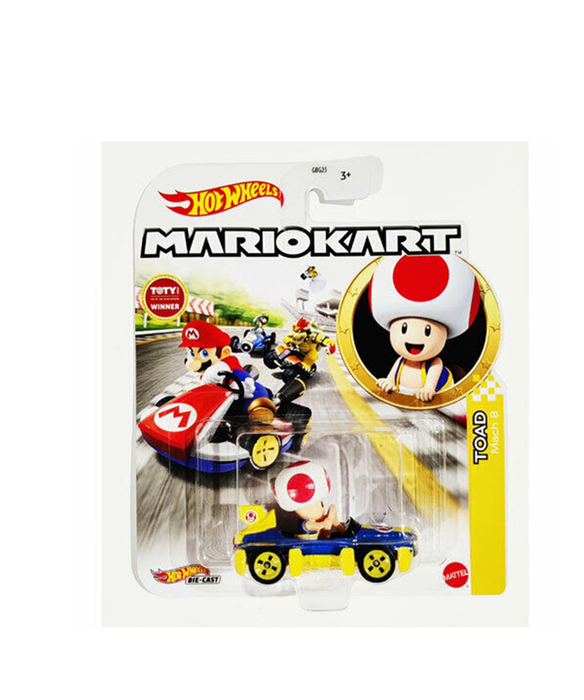 Hot Wheels Oyun Setleri, Hot Wheels, Hot Wheels Mario Kart Karakter Araçlar GBG25 HDB35 Toad