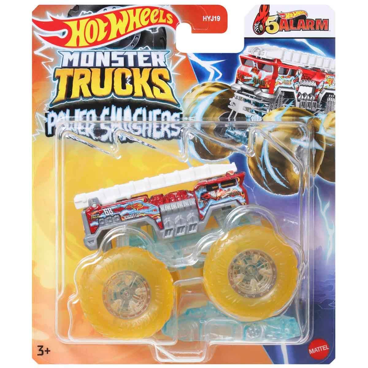 Hot Wheels Oyun Setleri, Hot Wheels, Hot Wheels Monster Trucks Power Smashers HYJ19 HYJ23 5 Alarm