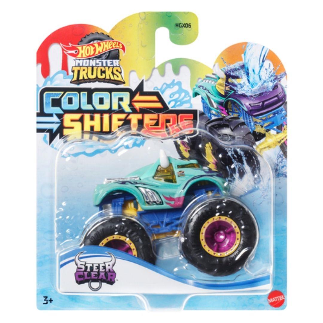 Hot Wheels Oyun Setleri, Hot Wheels, Hot Wheels Monster Trucks 1:64 Renk Değiştiren Arabalar HGX06 HVH83 Steer Clear