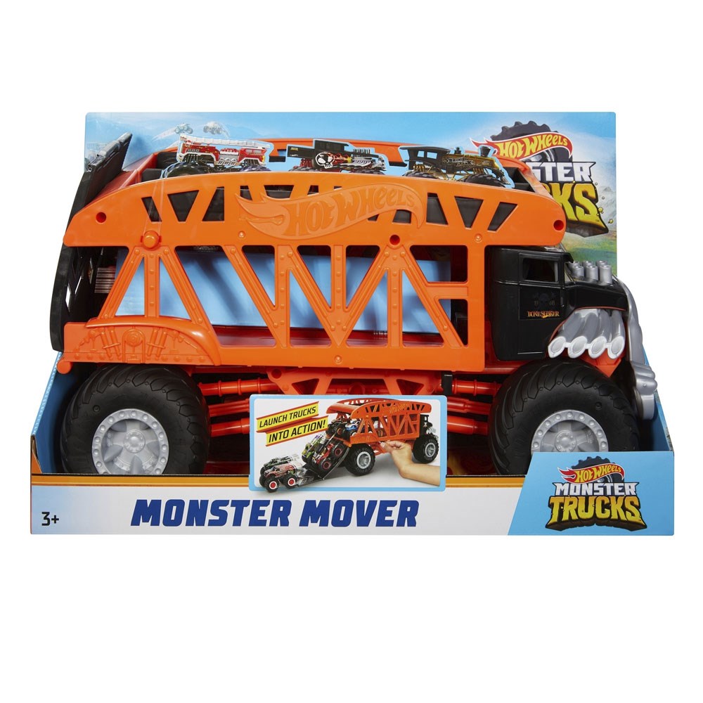 Hot Wheels Oyun Setleri, Hot Wheels, Hot Wheels Monster Trucks Taşıyıcı Kamyon Turuncu GKD37
