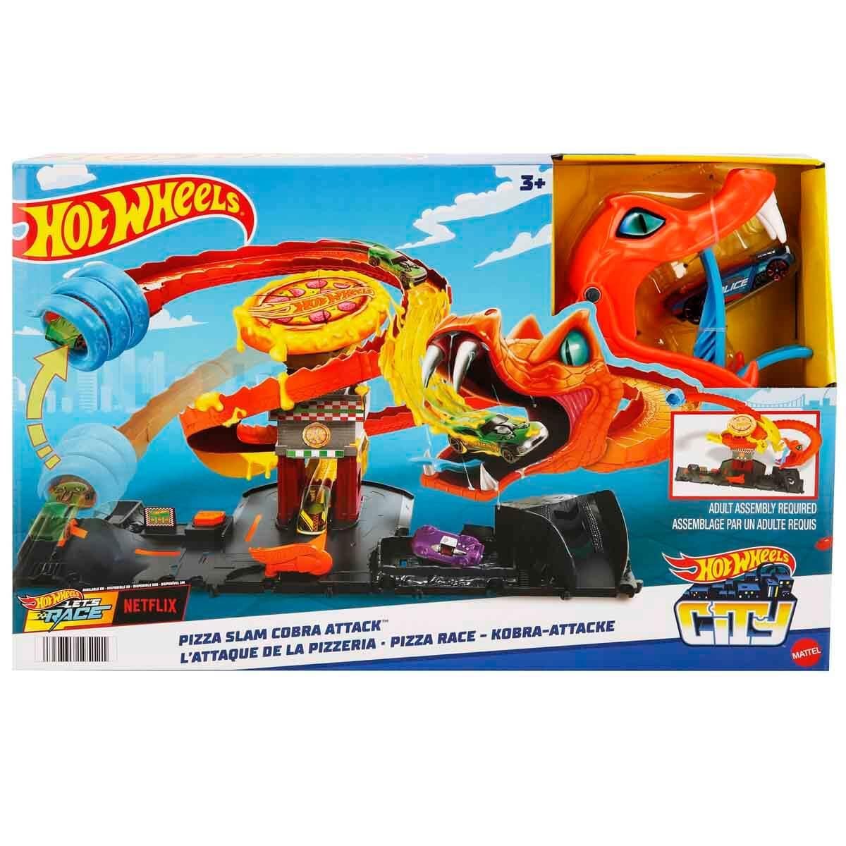 Hot Wheels Oyun Setleri, Hot Wheels, Hot Wheels Pizza Slam Kobra Saldırısı Oyun Seti HTN81