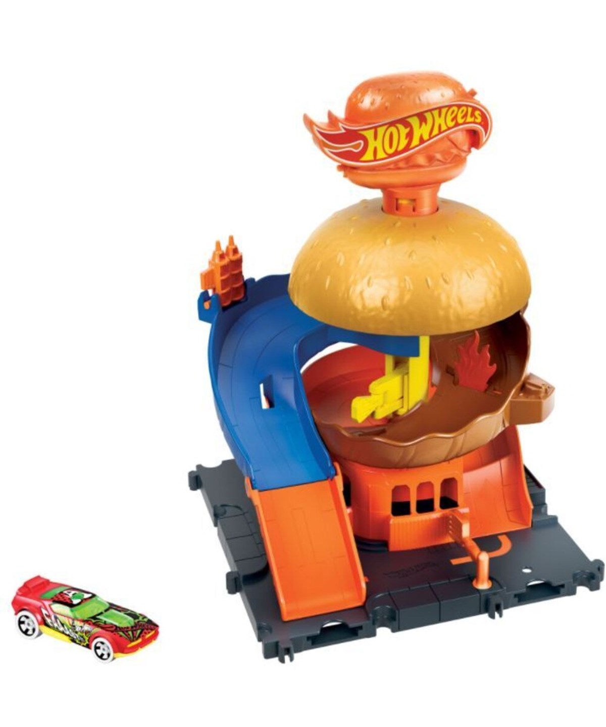 Hot Wheels Oyun Setleri, Hot Wheels, Hot Wheels Şehir Hayatı Serisi HDR24 HDR26 Downtown Burger Drive-Thru
