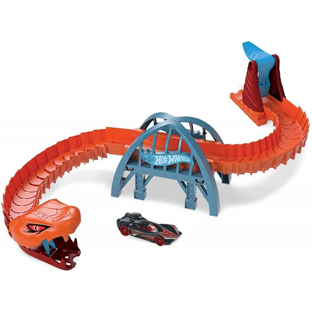 Hot Wheels Oyun Setleri, Hot Wheels, Hot Wheels Şehirde Yaratık Macerası Oyun Seti Serisi FNB05 GJK88 Yılanlı Köprü Saldırısı
