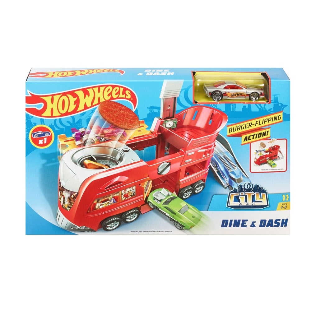 Hot Wheels Oyun Setleri, Hot Wheels, Hot Wheels Şehir Başlangıç Setleri FJN34 FJN39 Dine ve Dash
