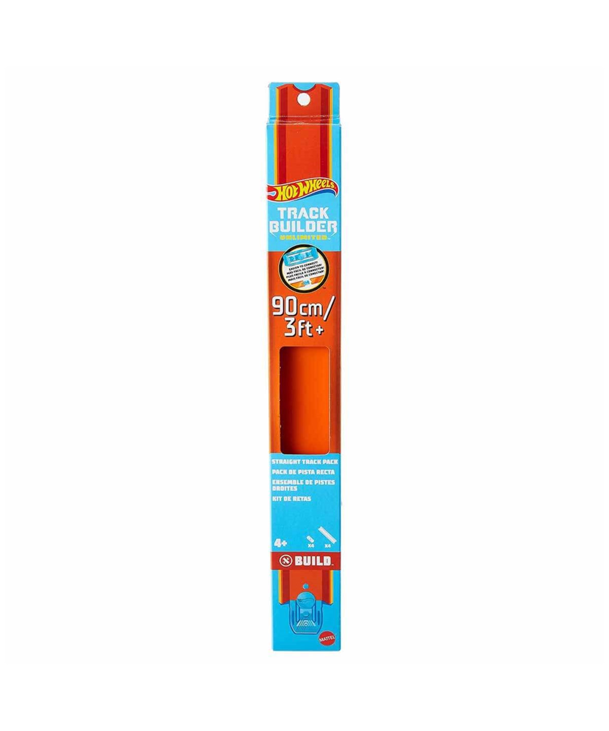 Hot Wheels Oyun Setleri, Hot Wheels, Hot Wheels Track Builder Unlimited Düz Pist Seti HGK07 HFD00 Turuncu