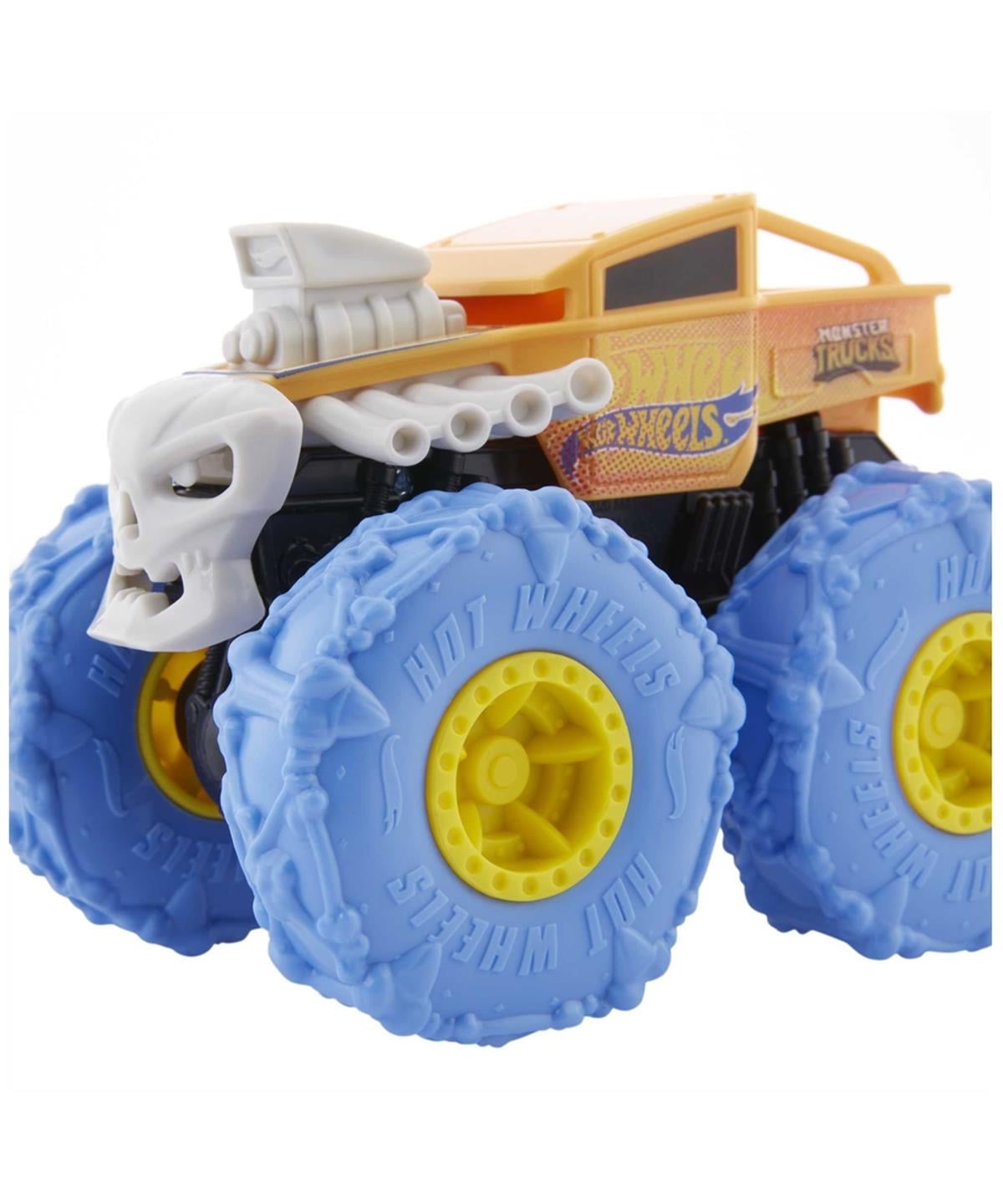 Hot Wheels Oyun Setleri, Hot Wheels, Monster Trucks 1:43 Çek Bırak Arabalar GVK37 GVK45 Bone Shaker