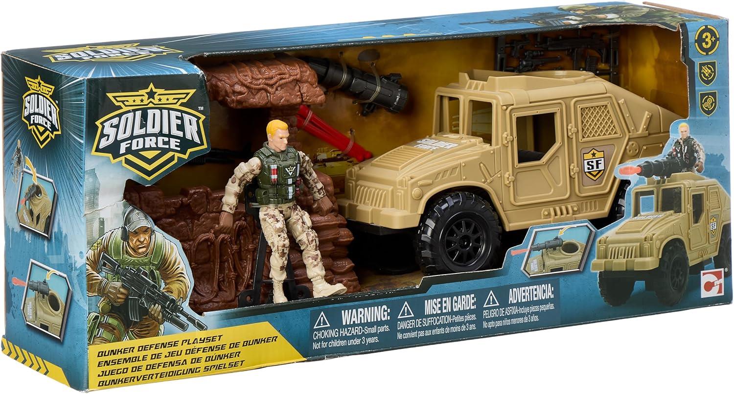 Kılıç Kalkan ve Asker Setleri, Sunman, Soldier Force Rapidfire Askeri Araçlı Oyun Seti 53125 Askeri Araç