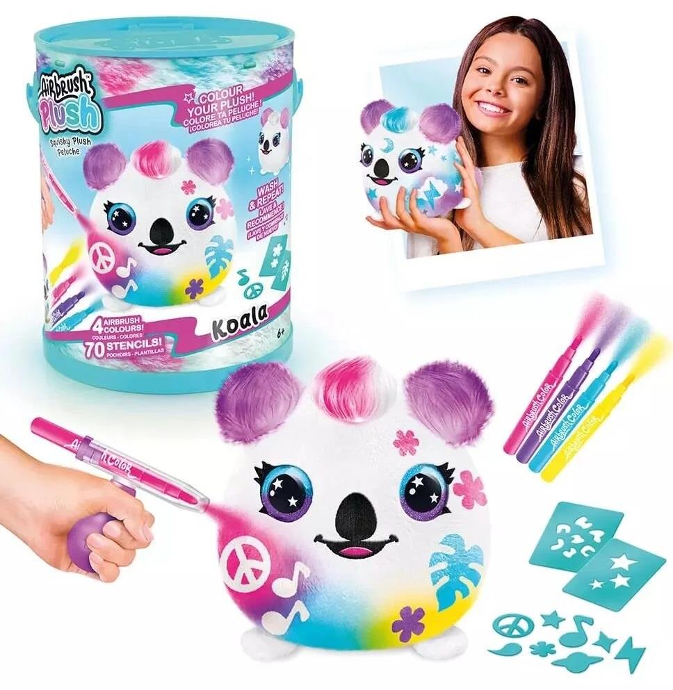 Kolleksiyon Karakterleri, Harika Kanatlar, Airbrush Plush Sürpriz Squishy Paint Bucket 87794 Koala