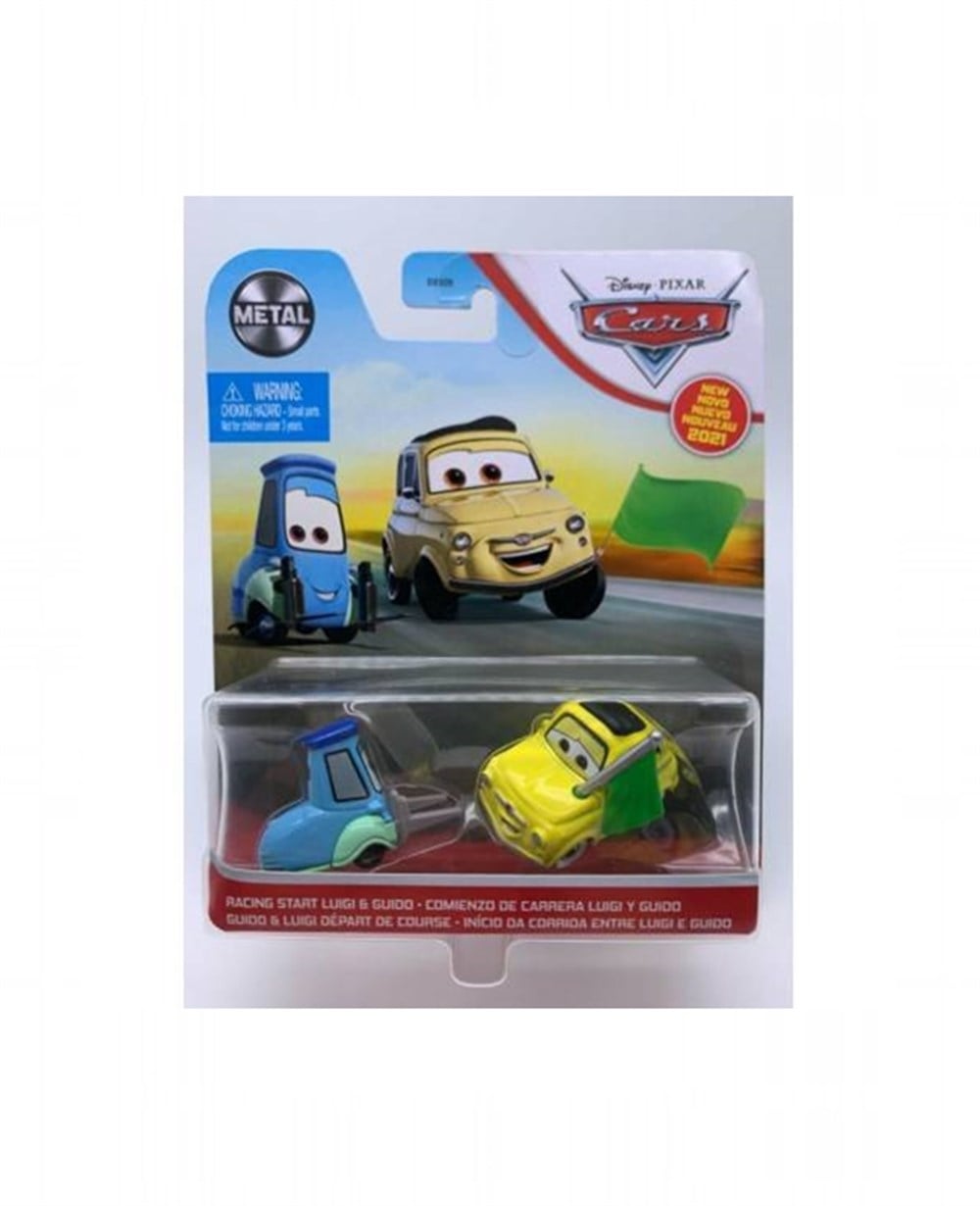 Kolleksiyon Karakterleri, ŞİMŞEK MCQUEEN, Arabalar 3 Tekli Karakter Araçlar DXV29 GRR87 Racing Start Luigi ve Guido