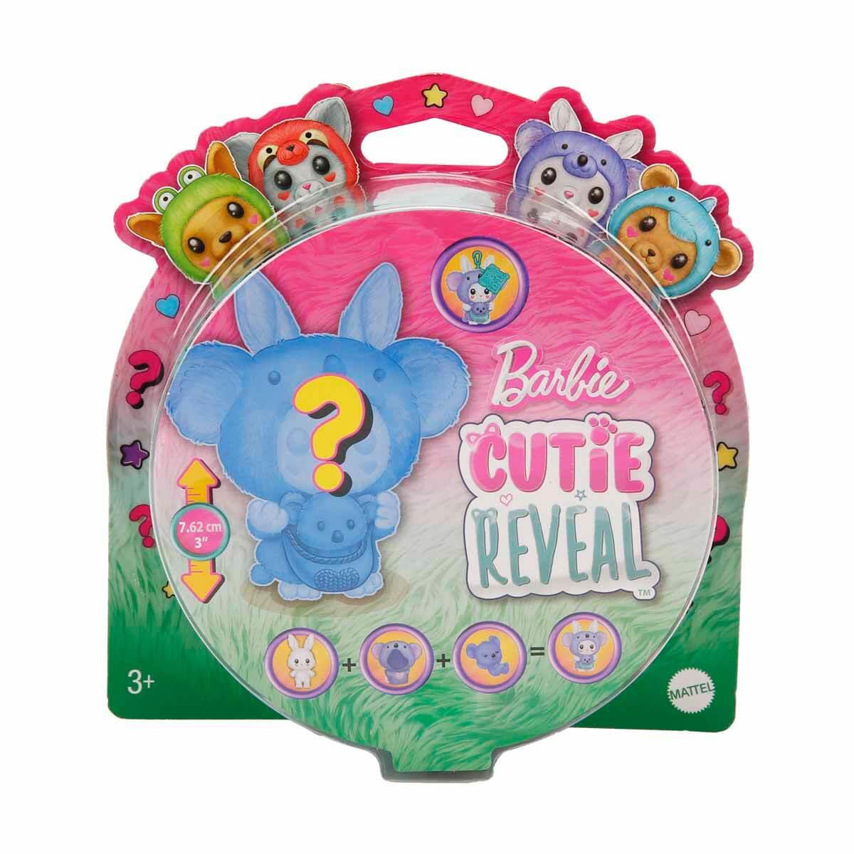 Kolleksiyon Karakterleri, Barbie, Barbie Cutie Reveal Hayvancıklar ve Kostümleri Sürpriz Paket HRK32