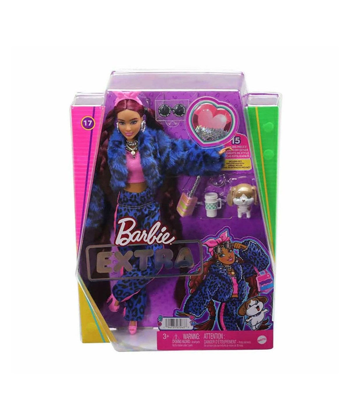 Kolleksiyon Karakterleri, Barbie, Barbie Extra Bebek ve Aksesuarları GRN27 HHN09 Pembe Bandanalı Bebek