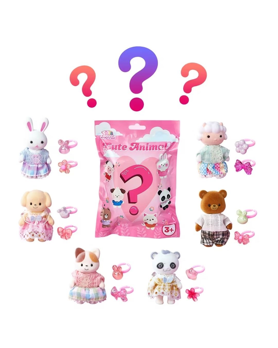 Kolleksiyon Karakterleri, MEGA OYUNCAK, Bay Dreamy Sürpriz Paket Figür Yüzük Seti