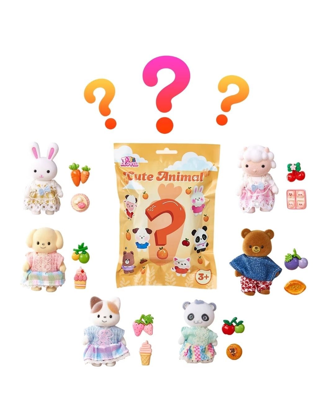 Kolleksiyon Karakterleri, MEGA OYUNCAK, Bay Dreamy Sürpriz Paket Figür Meyve Seti