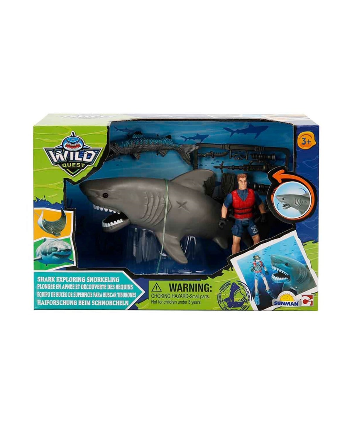 Kolleksiyon Karakterleri, Sunman, Chap Mei Wild Quest Köpekbalığı Oyun Seti