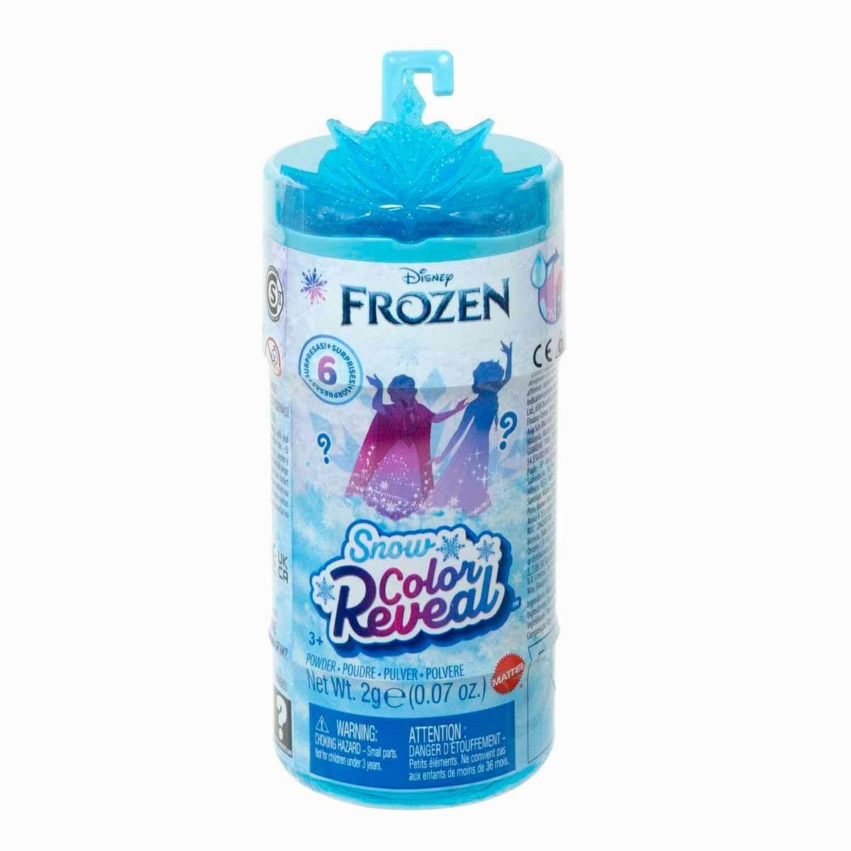 Kolleksiyon Karakterleri, FROZEN, Disney Frozen Karlar Ükesi Color Reveal Renk Değiştiren Prenses Bebekler Sürpriz Paket HMB83