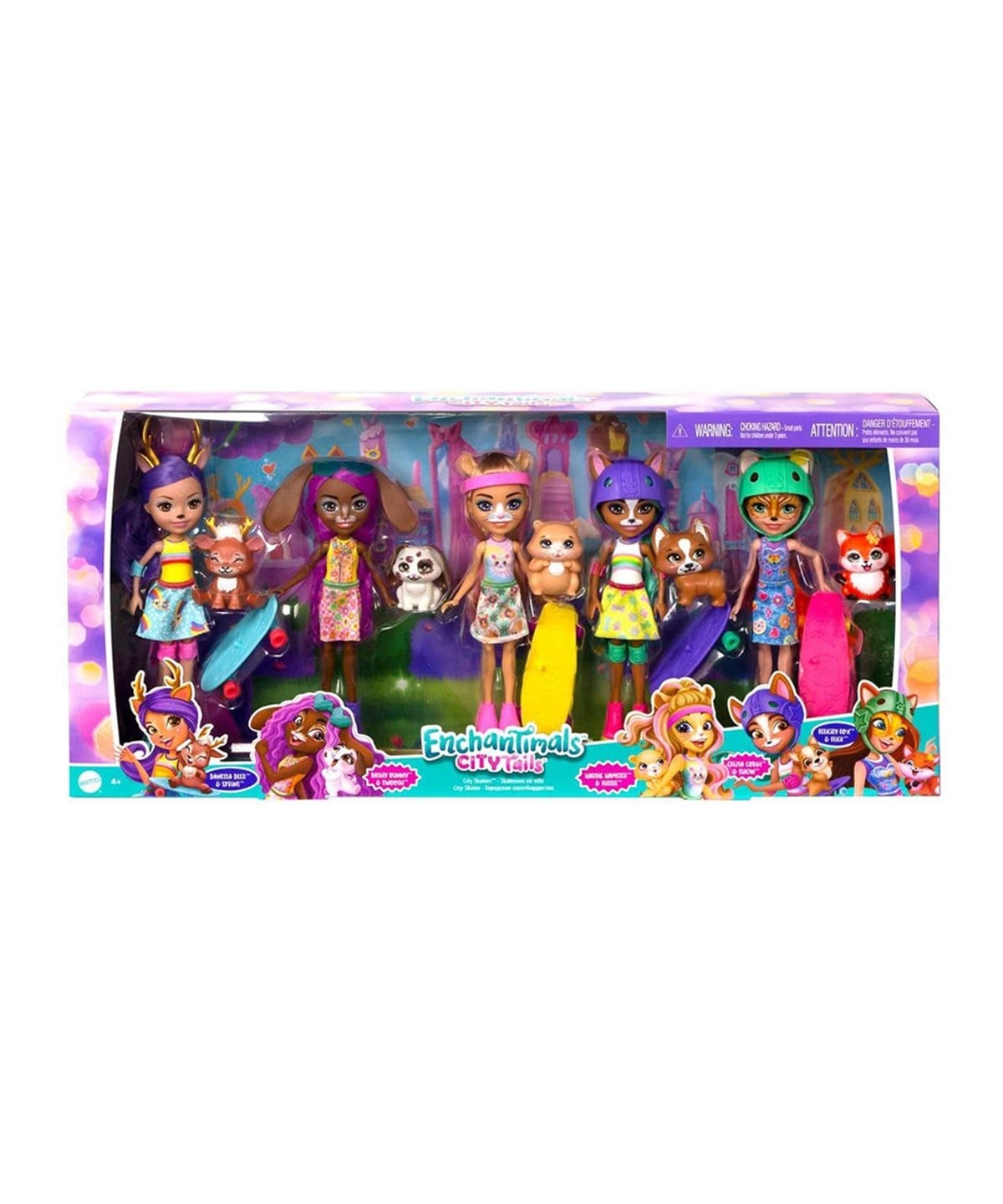 Kolleksiyon Karakterleri, Enchantimals, Enchantimals Şehir Bebekleri Beşli Paket HHC19