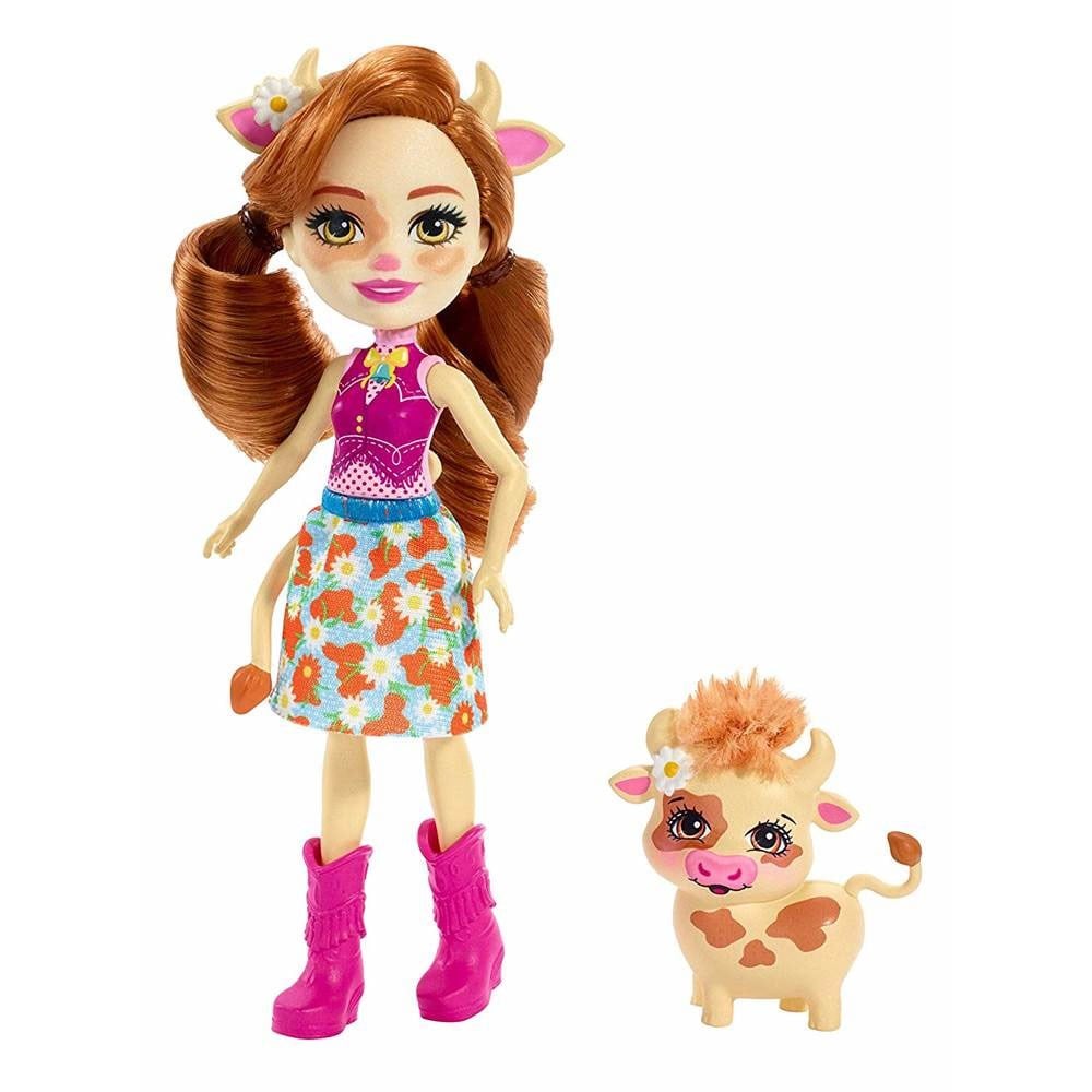 Kolleksiyon Karakterleri, Enchantimals, Enchantimals Karakter Bebekler Cailey Cow FNH22 FXM77