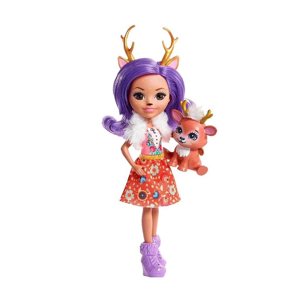 Kolleksiyon Karakterleri, Enchantimals, Enchantimals Karakter Bebekler DVH87 FNH23 Danessa Deer ve Sprint