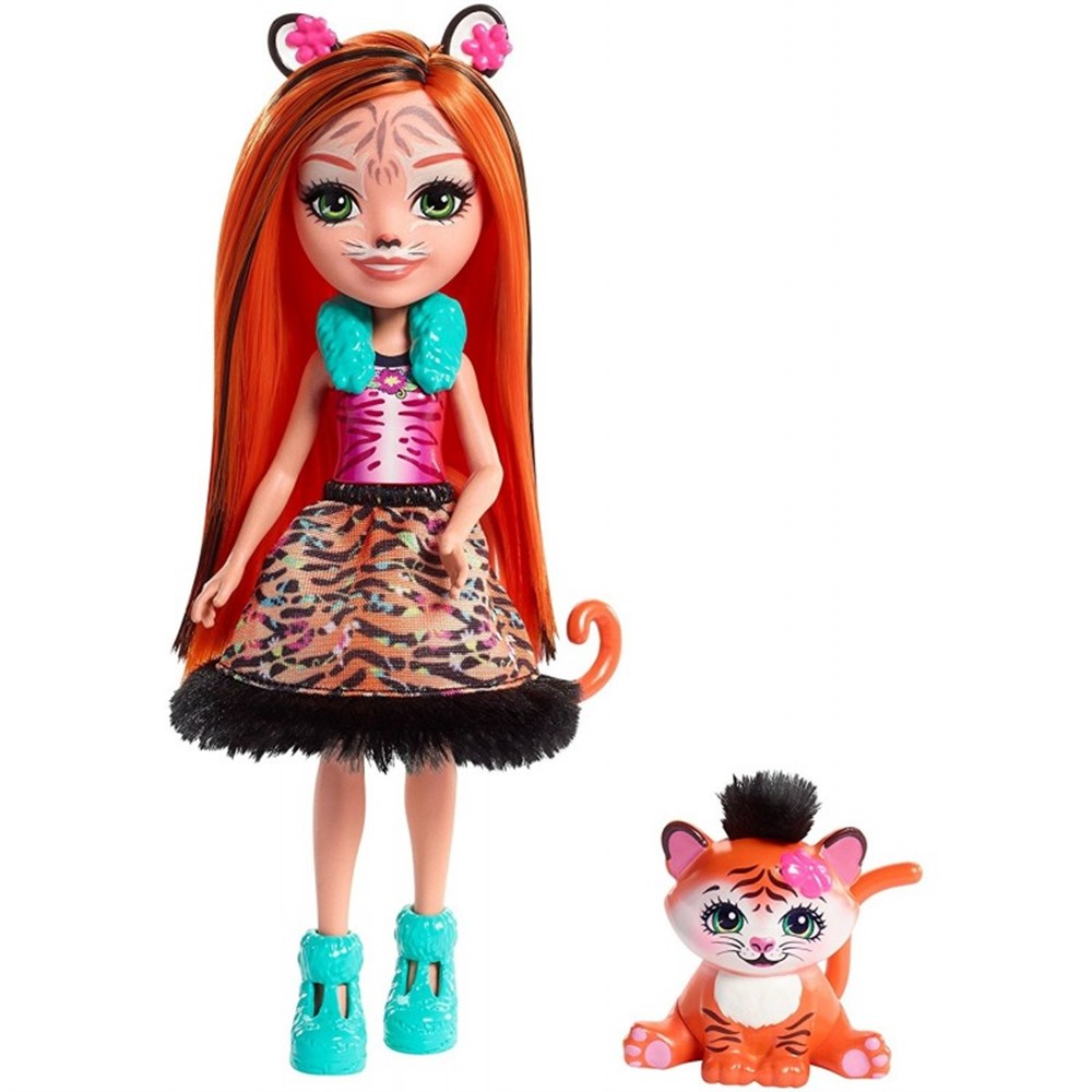 Kolleksiyon Karakterleri, Enchantimals, Enchantimals Karakter Bebekler FNH22 FRH39 Tanzie Tiger