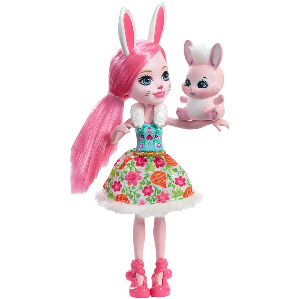 Kolleksiyon Karakterleri, Enchantimals, Enchantimals Karakter Bebekler DVH87 DVH88 Bree Bunny Twist