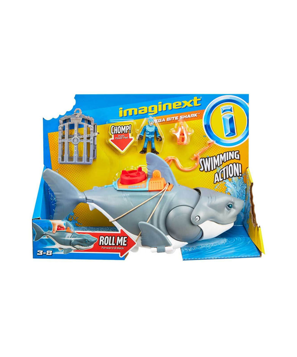 Kolleksiyon Karakterleri, Imaginext, Imaginext Çılgın Köpek Balığı Oyun Seti GKG77