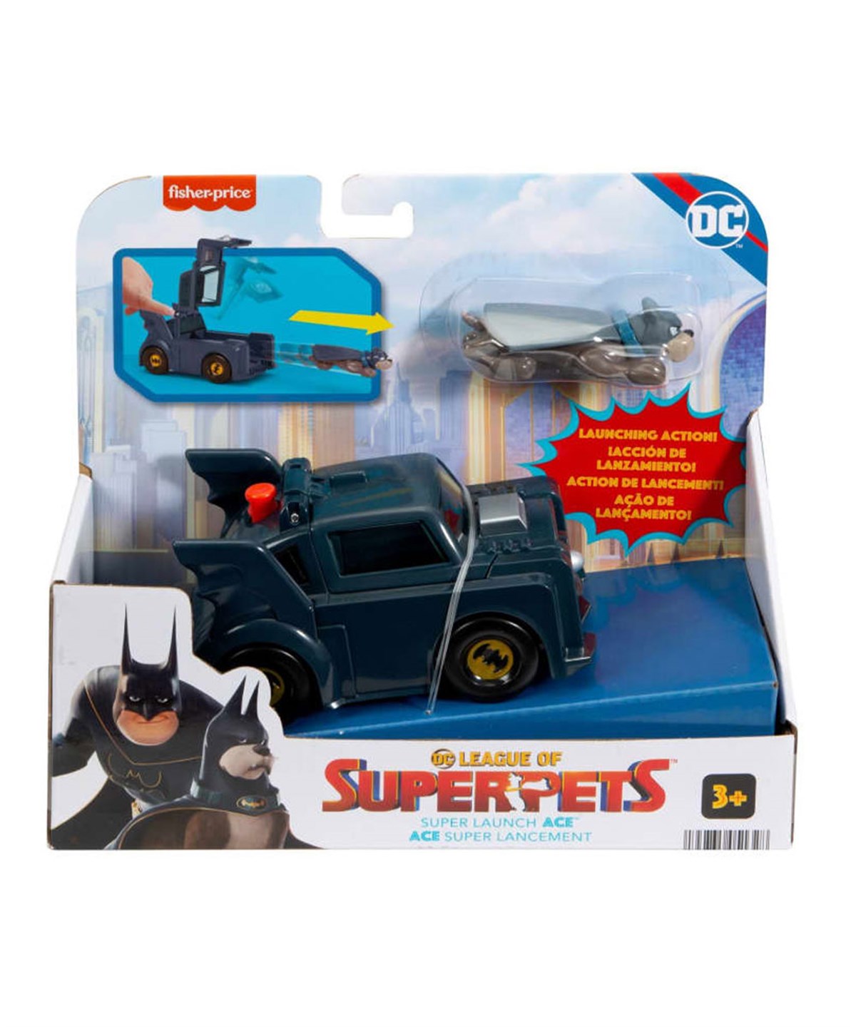 Kolleksiyon Karakterleri, Fisher Price, Imaginext DC League of Super Pets Süper Araçlar HGL17 HGL19 Ace