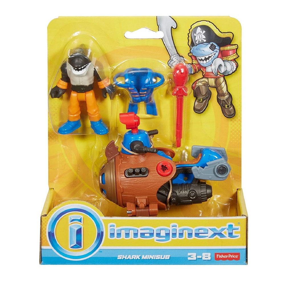 Kolleksiyon Karakterleri, Imaginext, Imaginext Korsan Oyun Seti DHH73 DTL98 Mini Köpek Balığı Denizaltı
