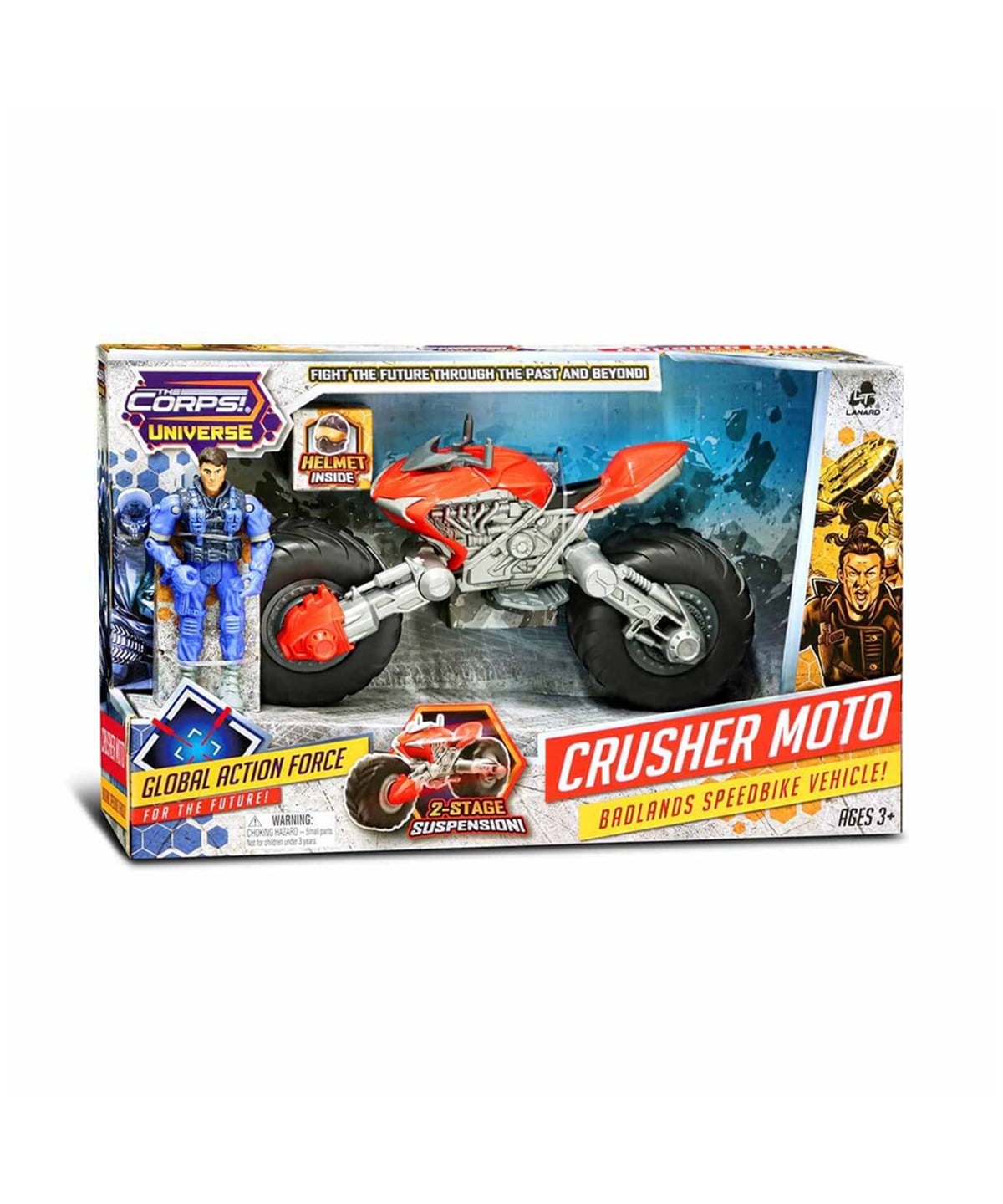 Kolleksiyon Karakterleri, Sunman, Lanard Toys The Corps Crusher Moto Figürlü Oyun Seti