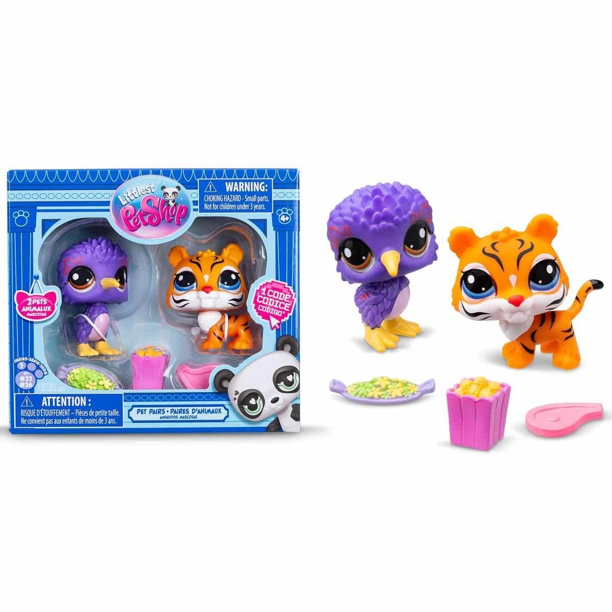Kolleksiyon Karakterleri, Sunman, Littlest Pet Shop Minişler 2'li Figür Seti S1 S00005264 22&26 Kaplan ve Kuş