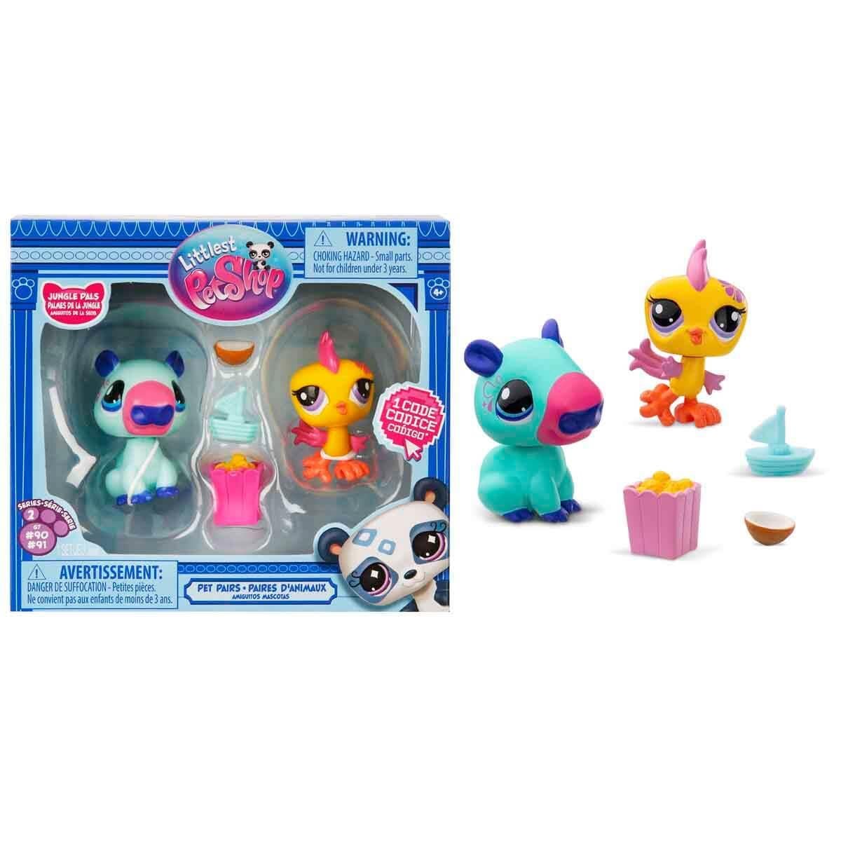 Kolleksiyon Karakterleri, Sunman, Littlest Pet Shop Minişler 2'li Figür Seti S2 S00000620 90&91 Kapibara Ve Kuş
