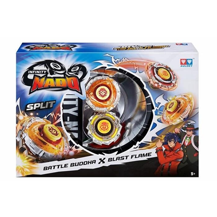 Kolleksiyon Karakterleri, MEGA OYUNCAK, Mega Infinity Nado Split Metal 2´li Set Battle Buddha & Blast Flame